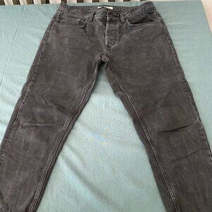 Zara Men's Black Slim-Fit Jeans, Size 32